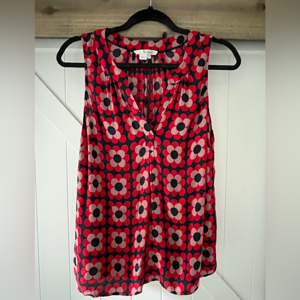 Boden Red Floral Women's Top